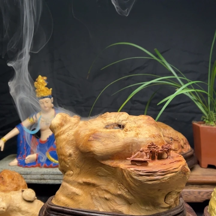 荔枝木荔枝木香炉摆件