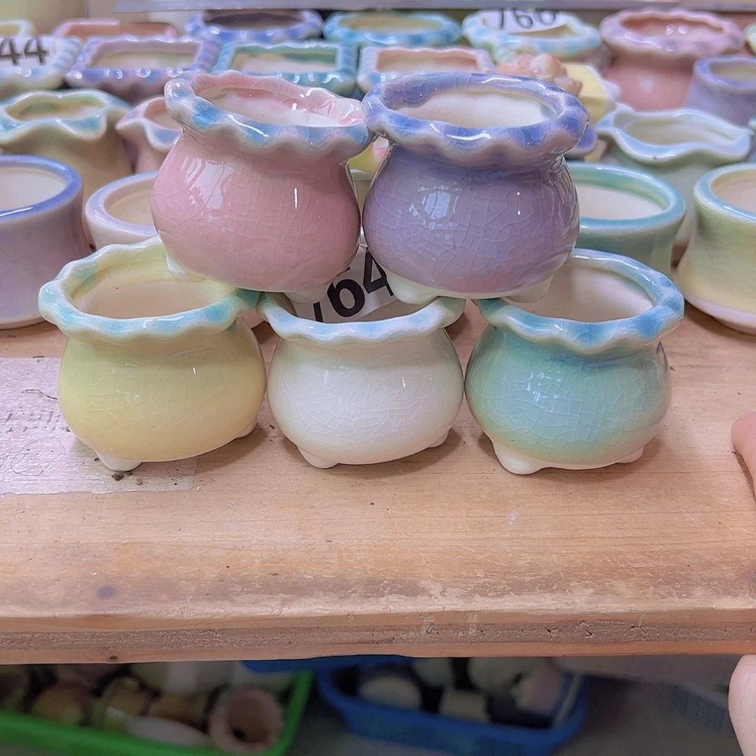 陶瓷花盆当场满12包邮