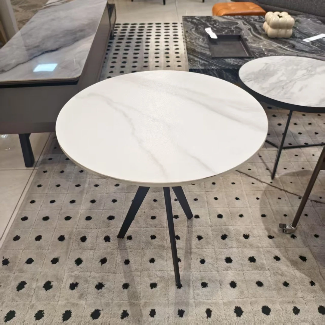 意式极简岩板边几