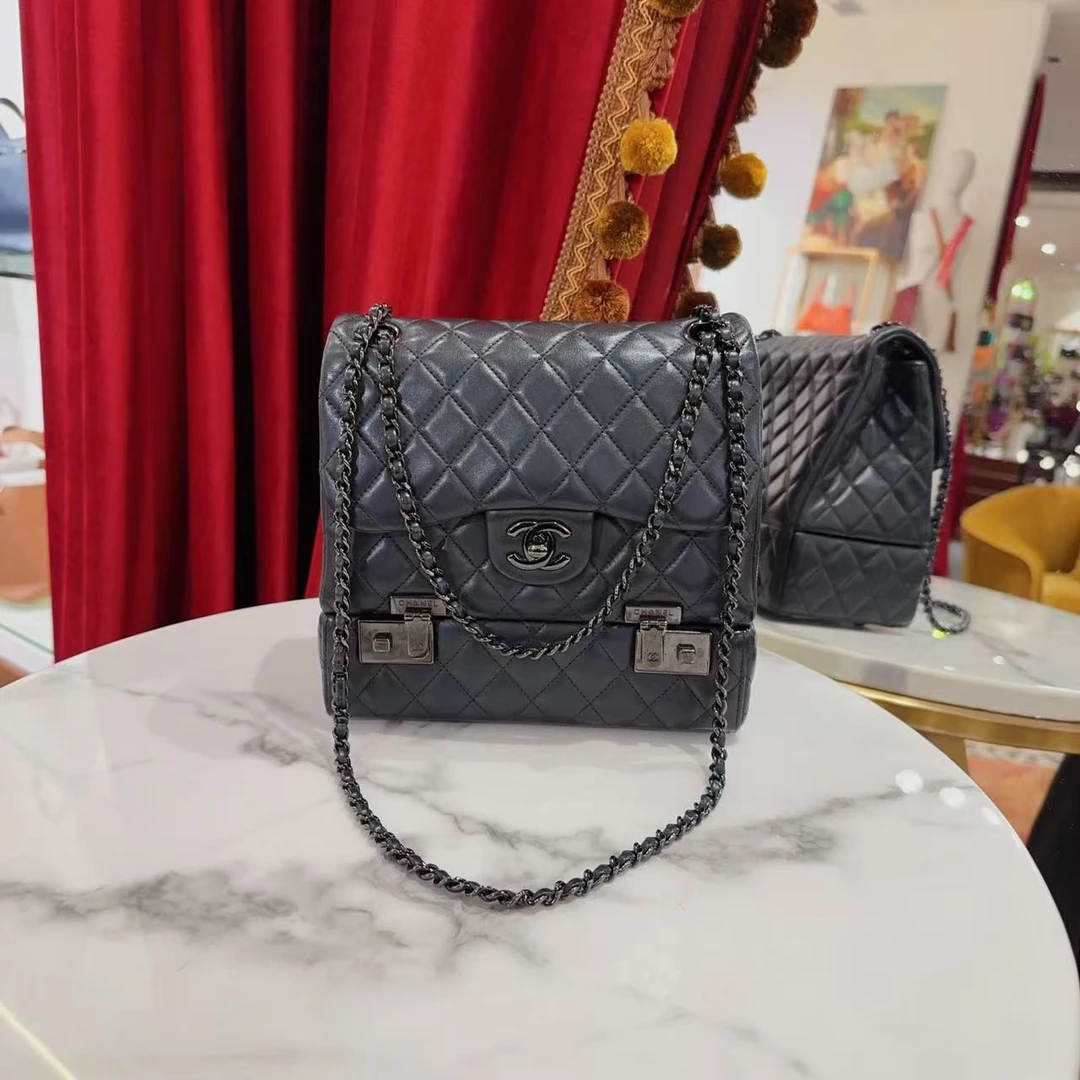 95新 Chanel/香奈儿 GGS丨16秀款cf so black盒子包/93583328