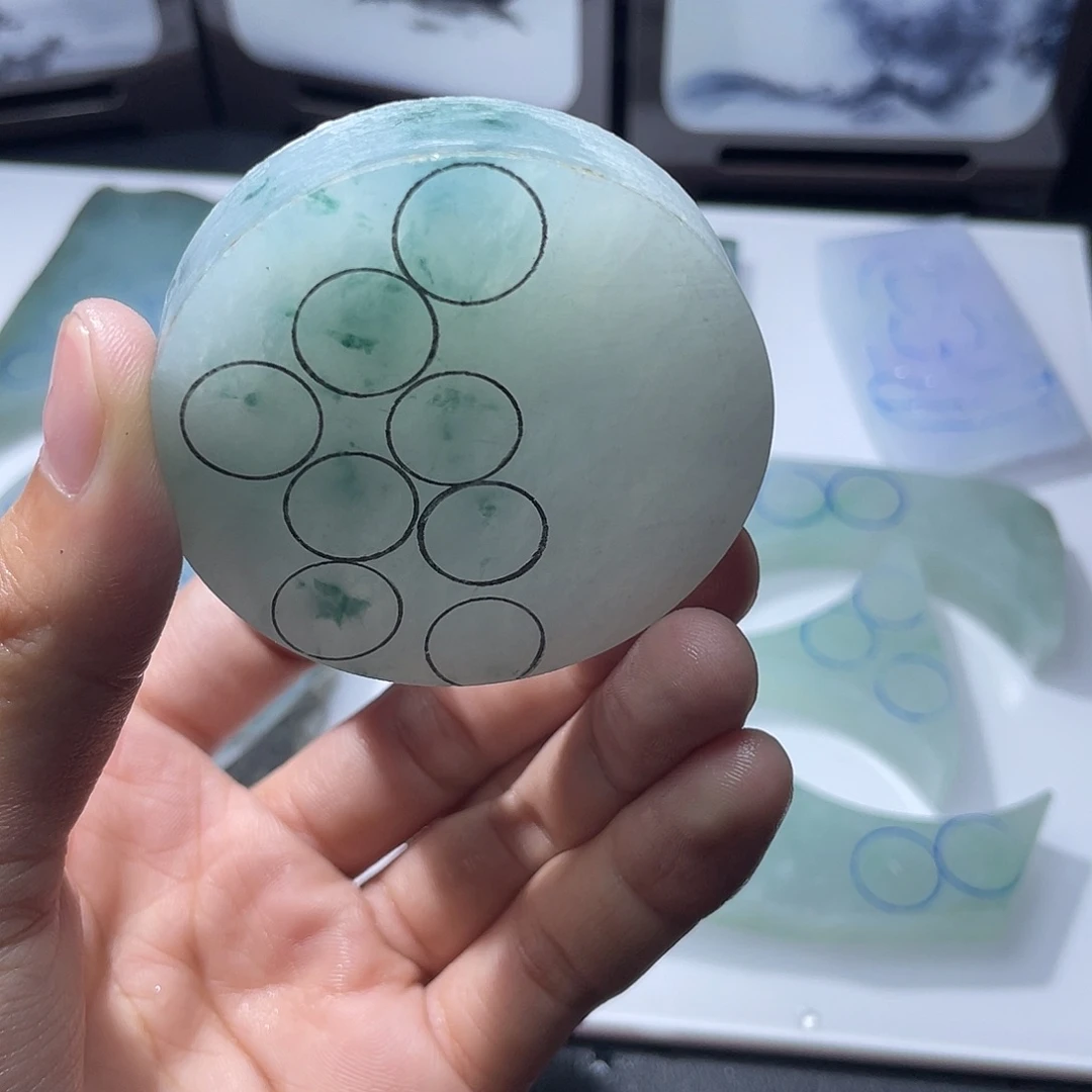 创***i定制翡翠未镶嵌翡翠