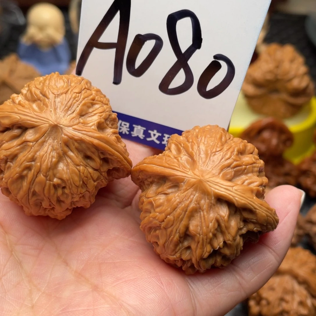 桃核把件磨盘狮子头39