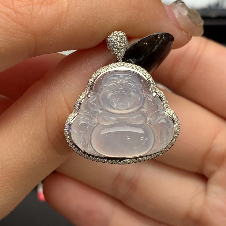 翡翠18K金镶嵌颈饰翡翠