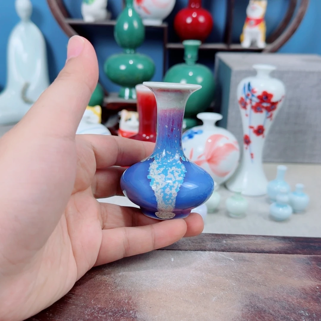 陶瓷手工小花器摆件