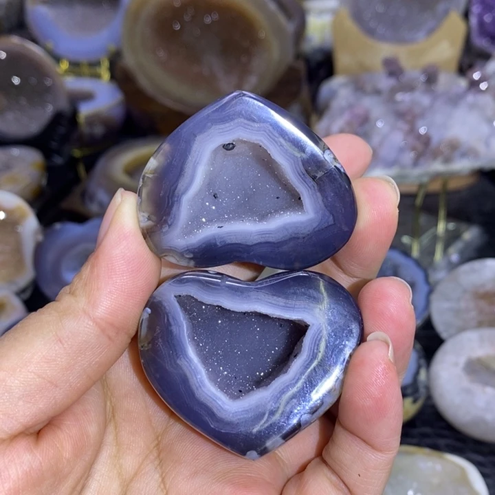 未镶嵌珠宝半成品水晶软糖爱心盆