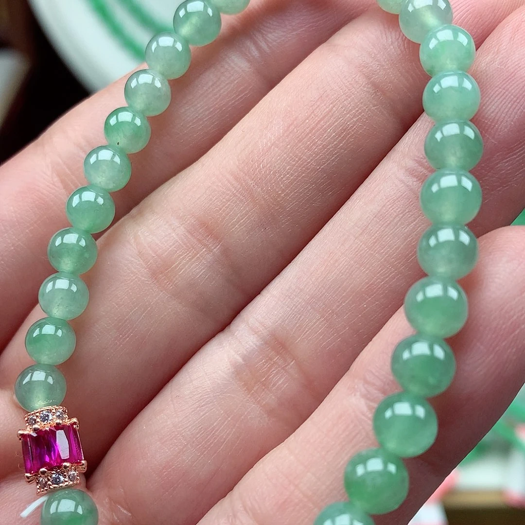 翡翠未镶嵌毛衣链