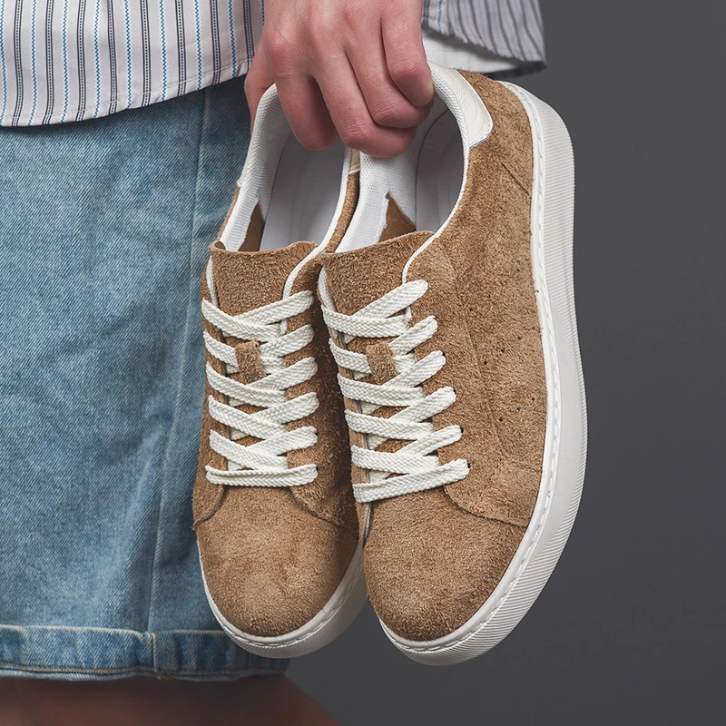 路易圣戈希鞋子男款工作鞋秋季德训鞋男士百搭皮面板鞋休闲风男鞋