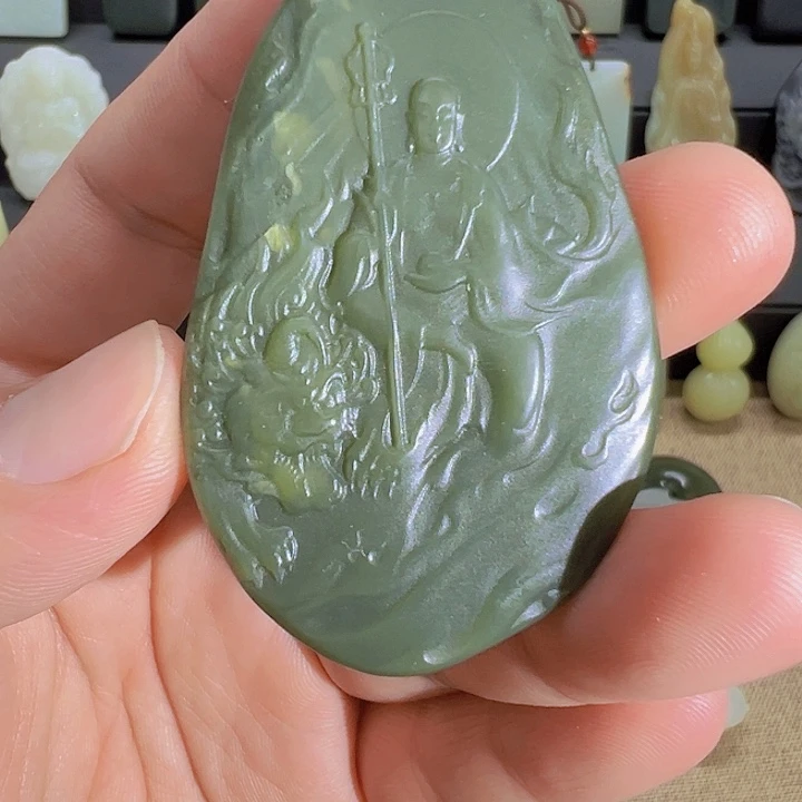 和田玉未镶嵌吊坠(不含链)