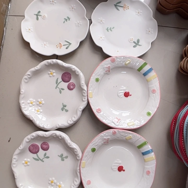 瓷片瑕疵特价陶瓷骨碟