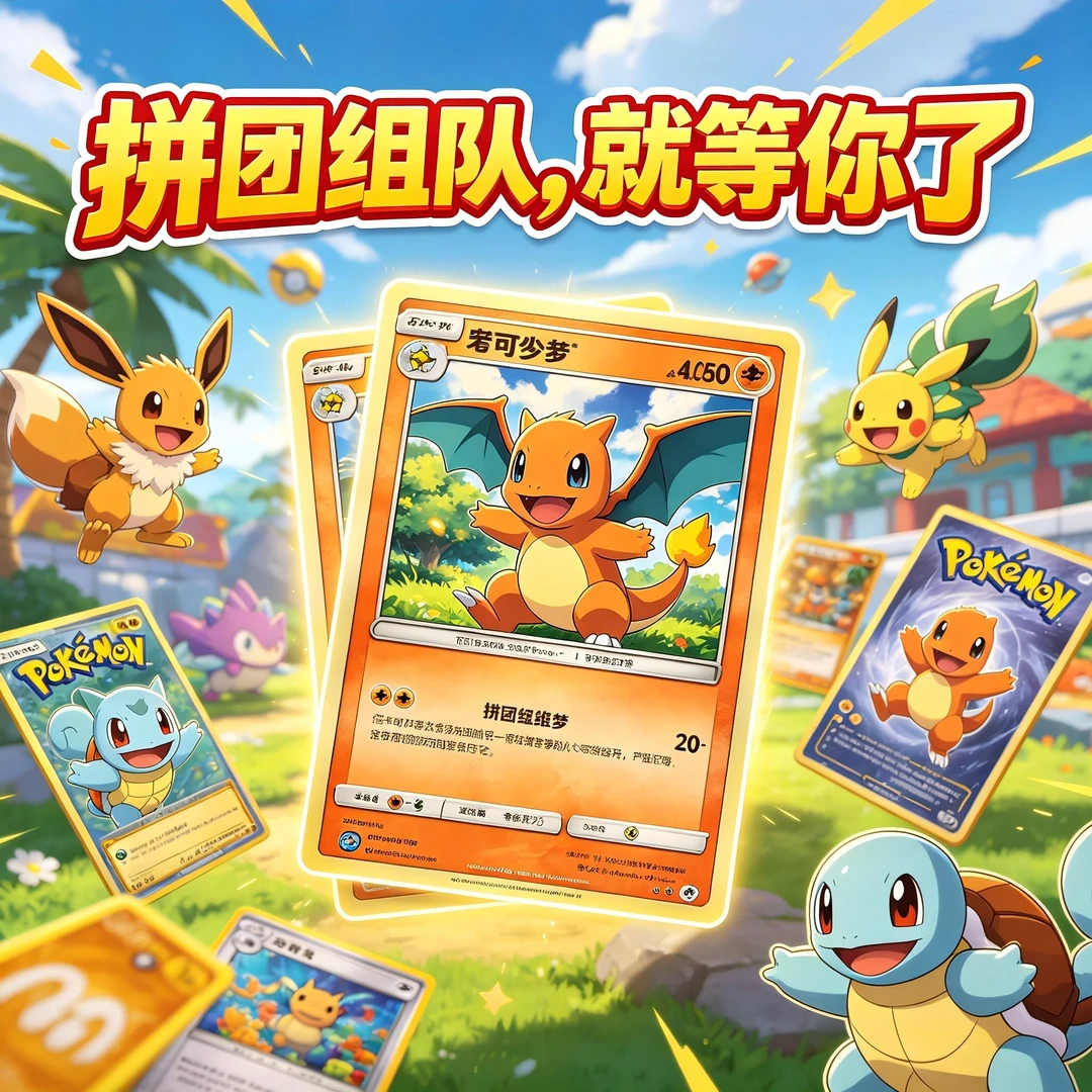 【组队链接】宝可梦PTCG 预组 五人组队(直播代拆)