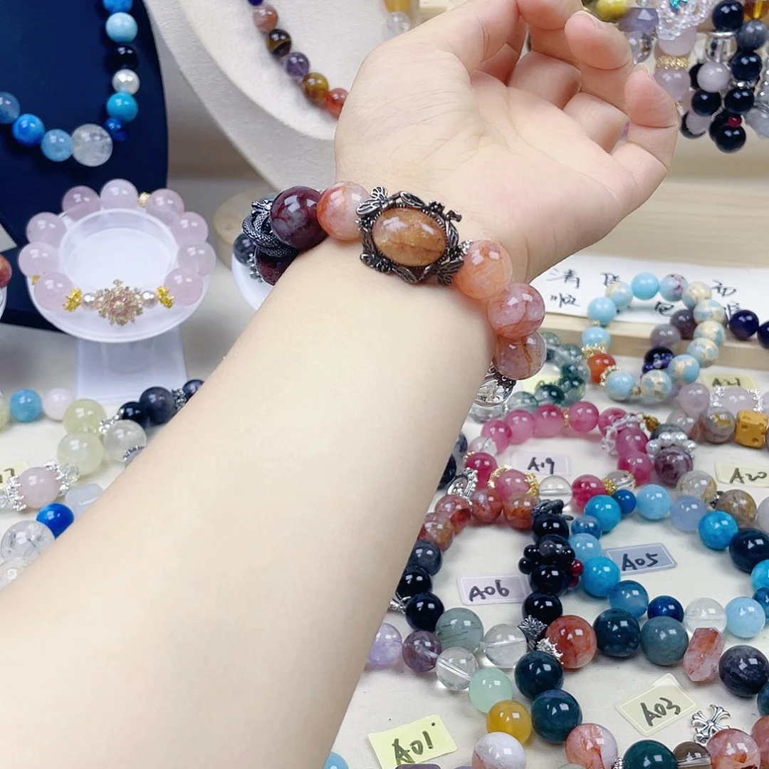 水晶手链银S925镶嵌