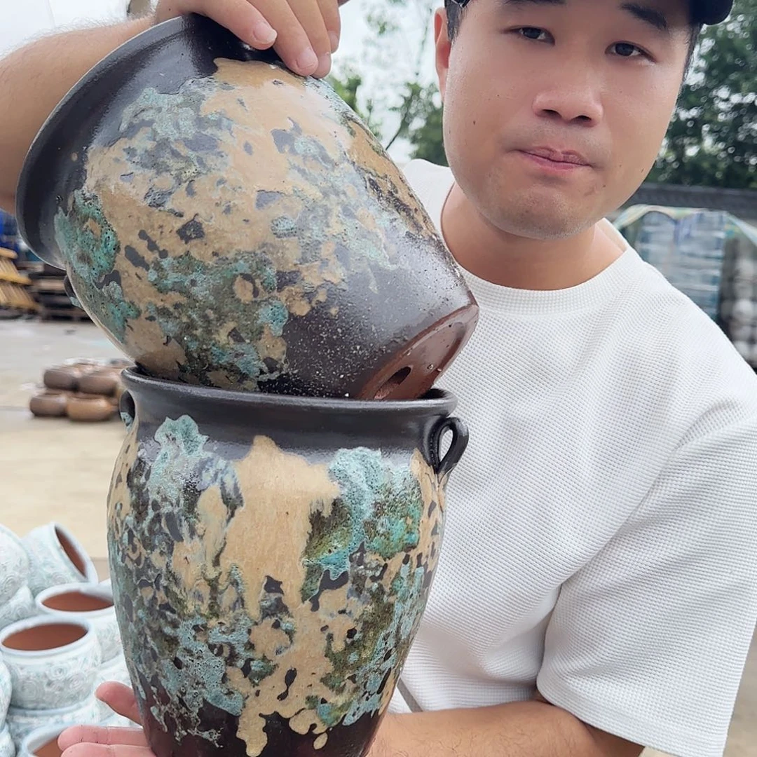 紫砂花盆王嫂花盆0924-511高21口17