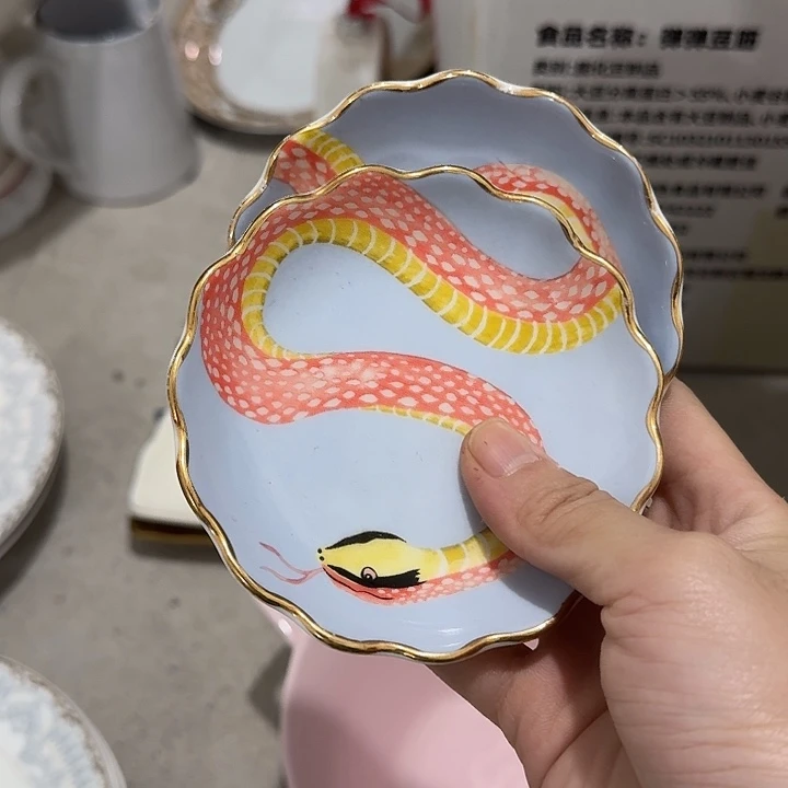 外贸尾单微瑕蘸料碟两个