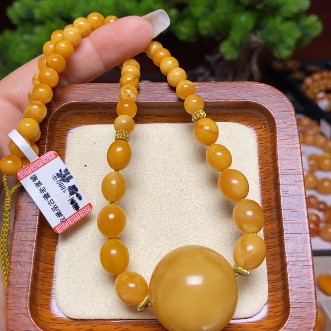 【闪购商品】蜜蜡颈饰未镶嵌项链