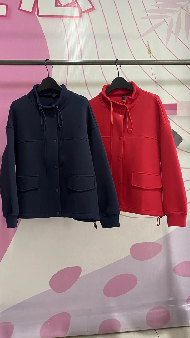 水淼2025春夏新款立领针织外套0112