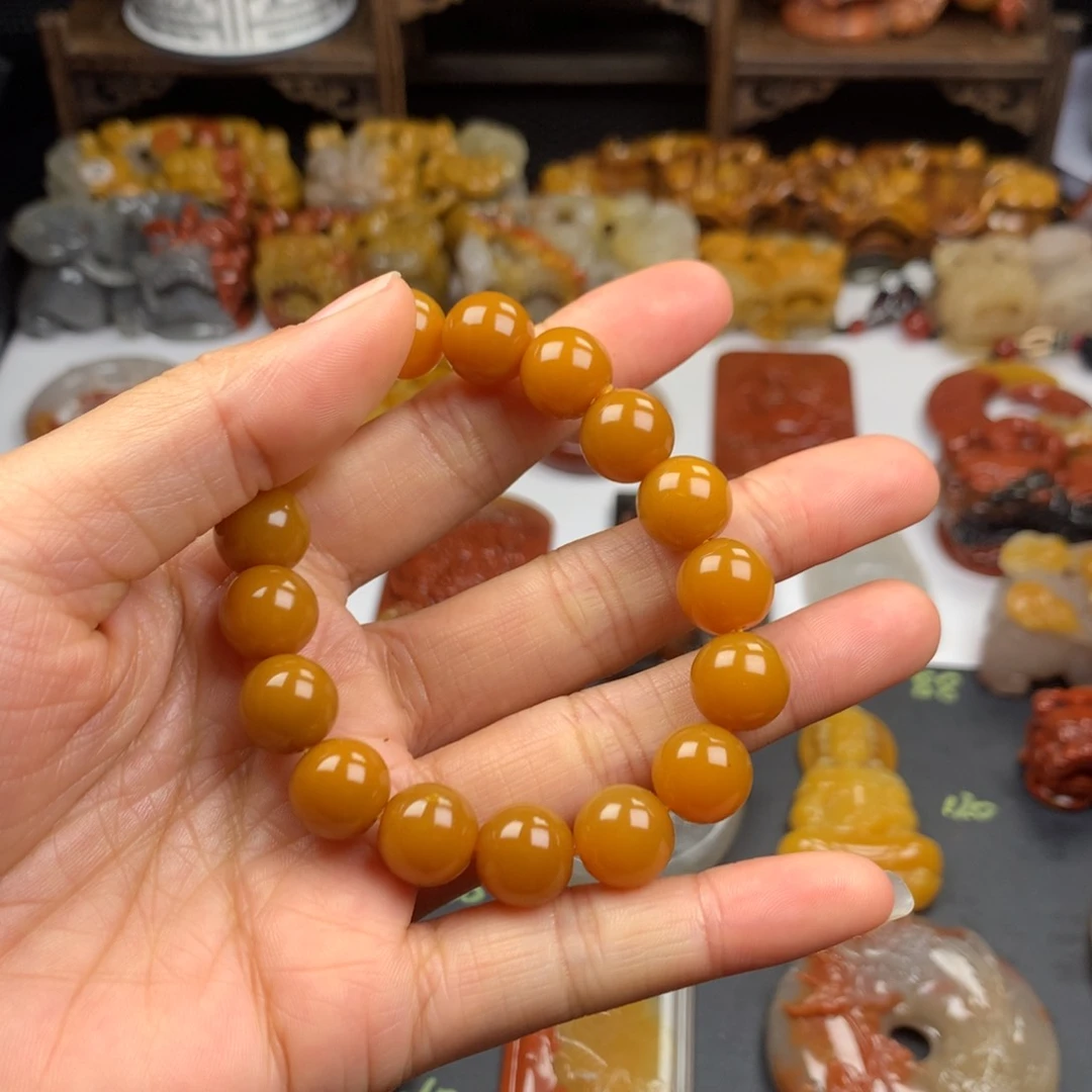 石英质玉（黄龙玉）挂件未镶嵌