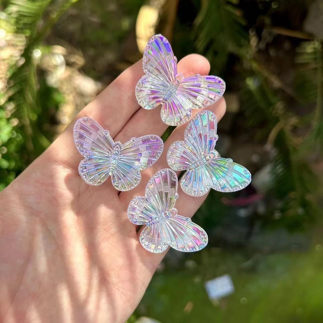 2025新款时尚成人抓夹花朵边夹蝴蝶结发圈儿童可爱气质网红发饰