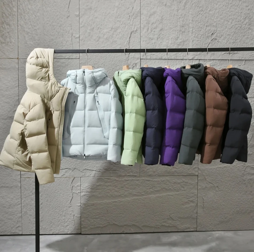 迪家！五防抗寒保暖高蓬松冬季防风防水女双门襟双拉链连帽羽绒服