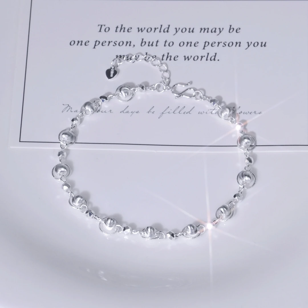 足银手链 「星轨」足银手链轻奢时尚百搭送女朋友生日礼物010002