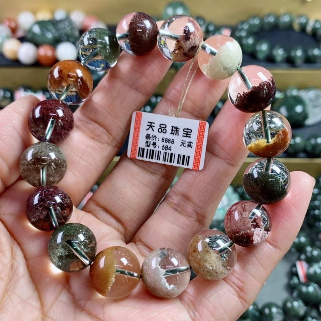 水晶手链未镶嵌围****圈四季幽灵手链684