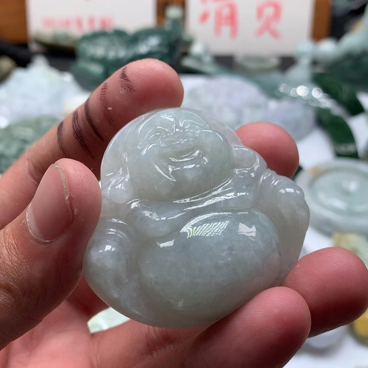 翡翠未镶嵌颈饰保真天然a货翡翠