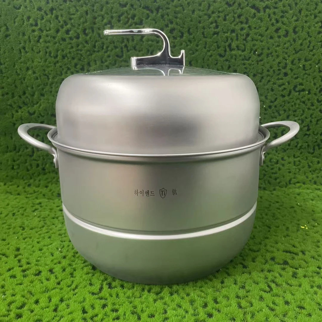 孤品 钛 加深双篱蒸锅  25cm*30cm