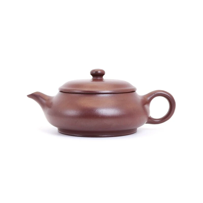 石红小品明炉紫砂壶