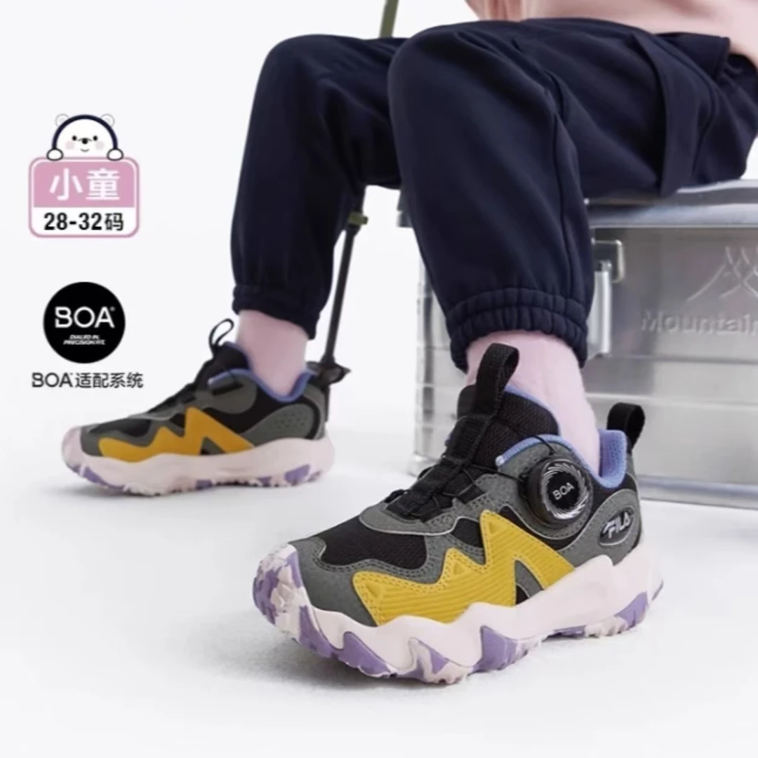 【斐乐儿童】2024冬季新款小童百搭时尚儿童虎爪户外鞋K14B442501