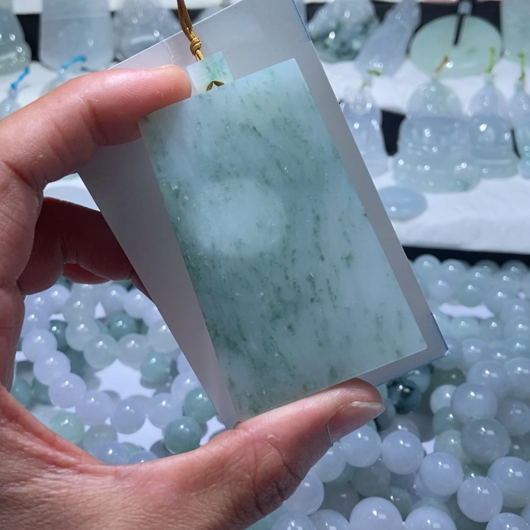 定制翡翠未镶嵌无事牌