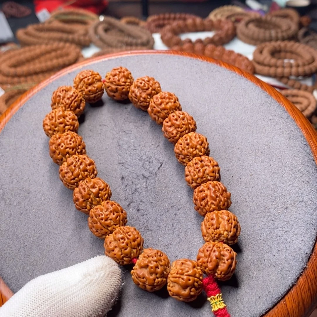 金刚菩提手串五瓣帝王花，尺寸17