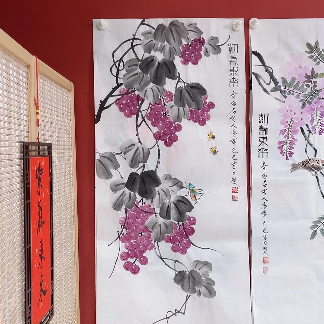 国画冯伟老师手绘国画作品音浩