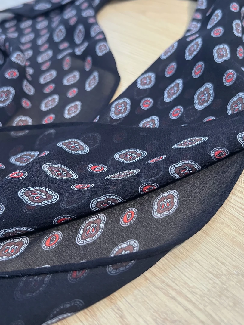 【飘逸】"乔其长巾160*20飘带 手工边"夏季时尚女士丝巾