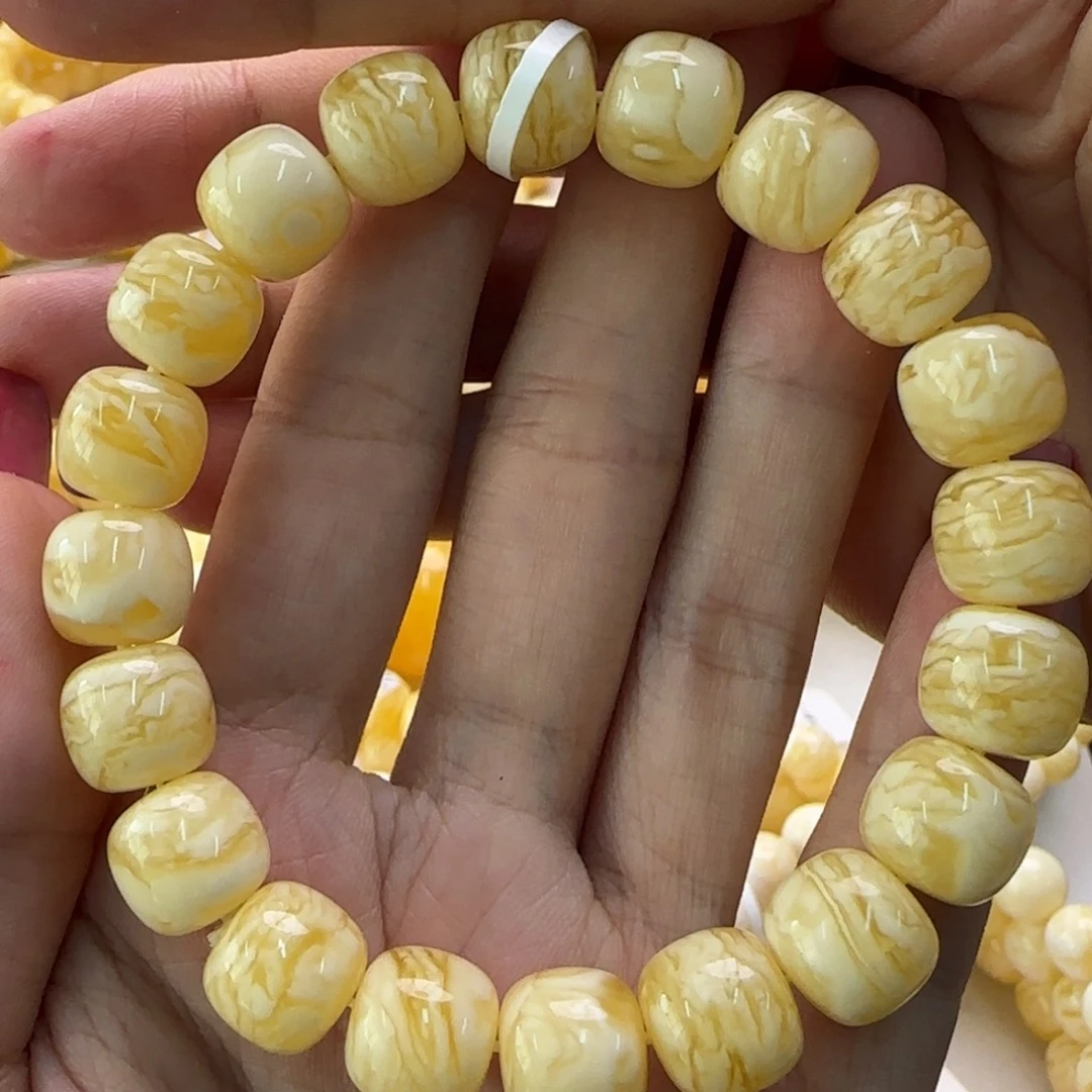 琥珀未镶嵌手链蜜蜡手串