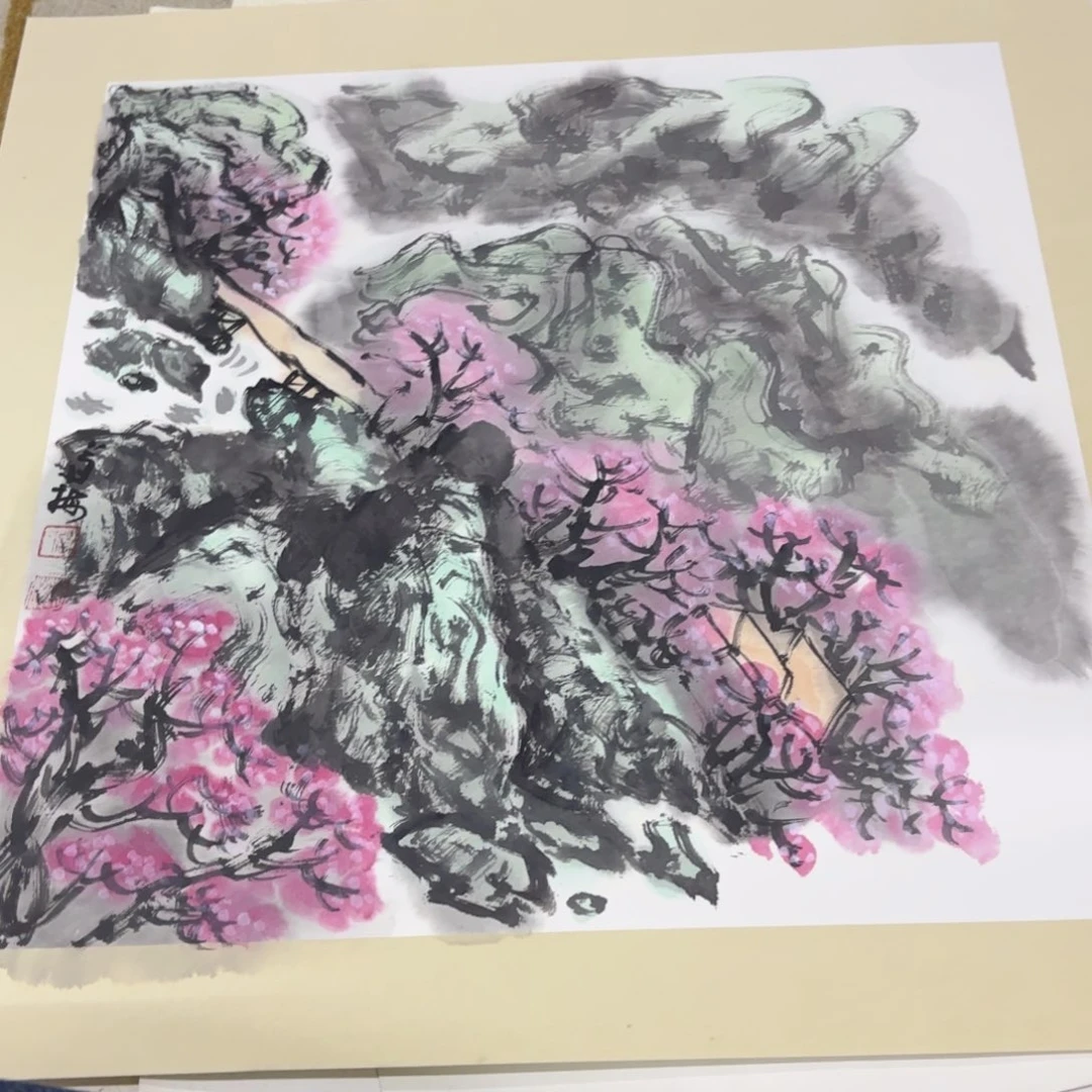 国画50-50卡纸作品艺