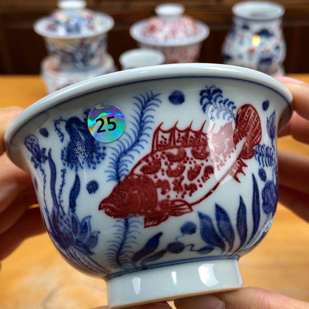 手绘现代茶具非古董
