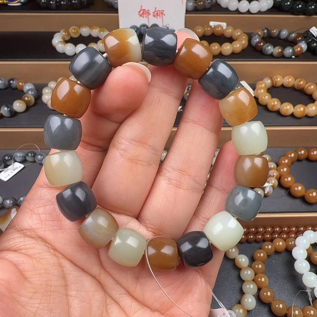 和田玉未镶嵌手链