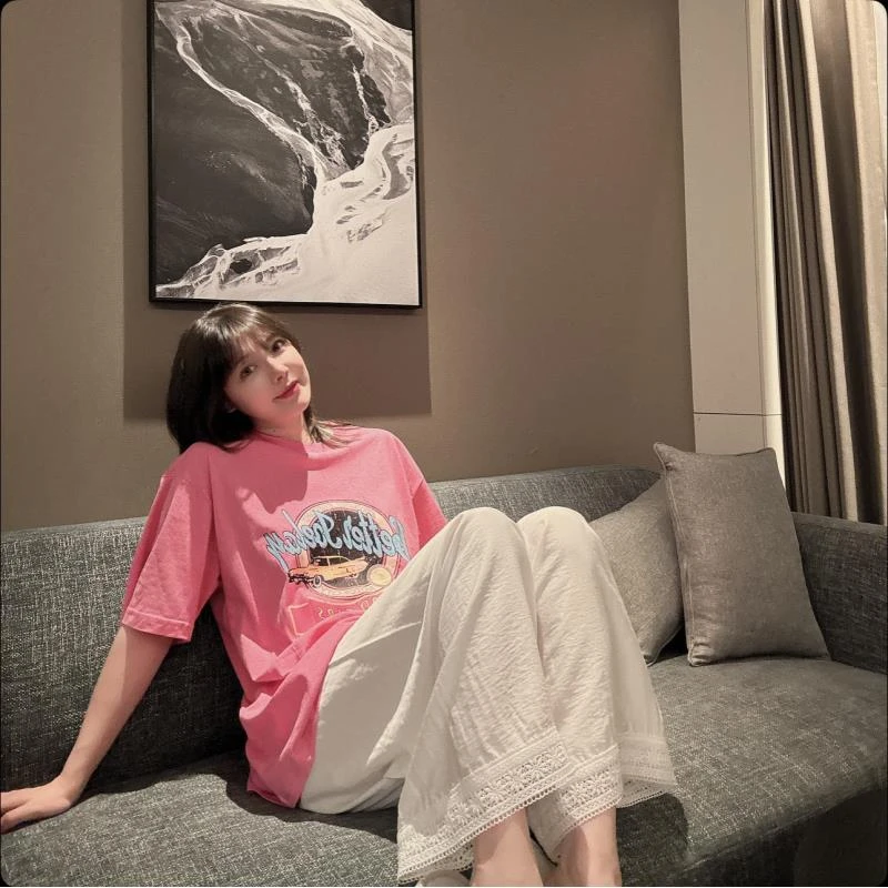 （MY）BETTER JOELAY-【彩绽】百搭直筒休闲裤宽松时尚简约风Z4571