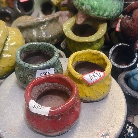 粗陶花盆手工花盆制作