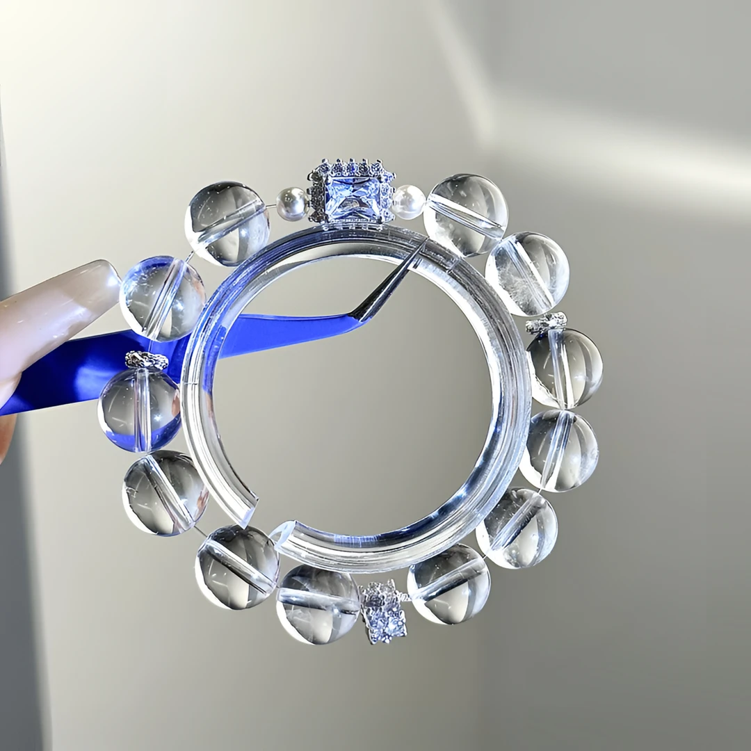 【蔚澈流漪】天然白水晶手串白阿塞小众设计时尚手串