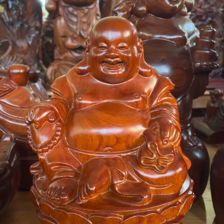古夷苏木弥勒摆件