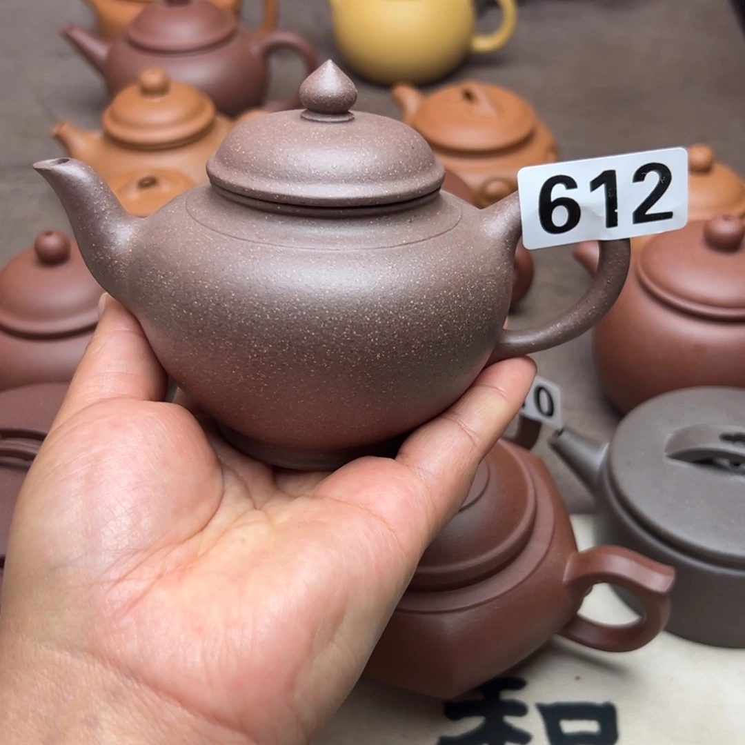 紫砂茶壶紫泥半手工260cc左右
