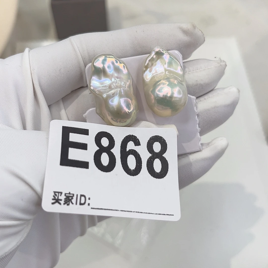 银S925镶嵌淡水珍珠耳饰