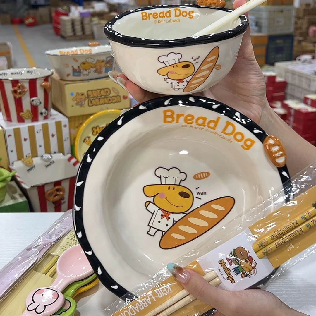 102103 加勺子筷子一次陶瓷头发