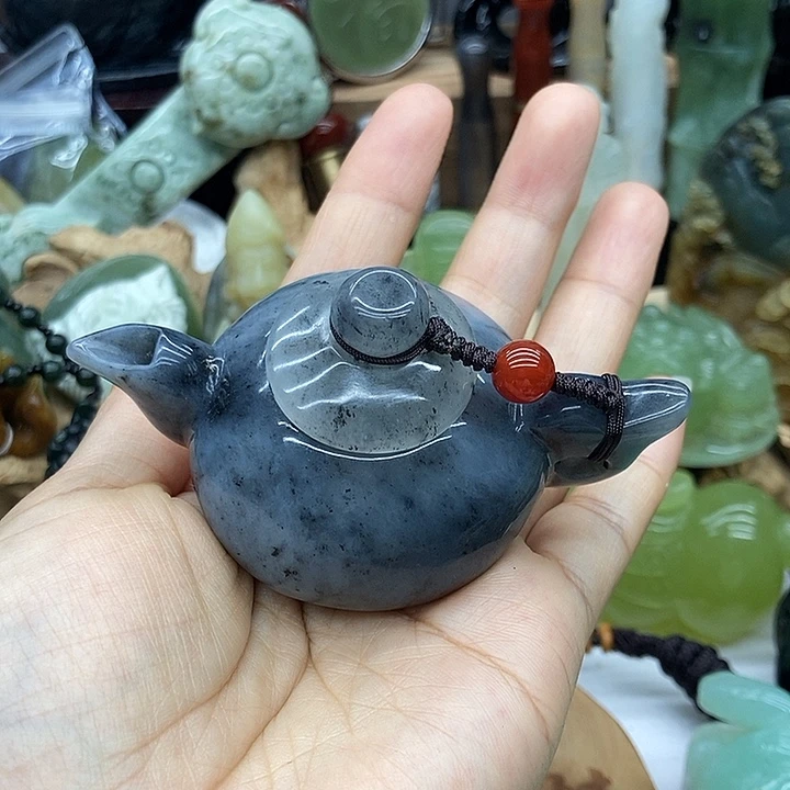 岫玉未镶嵌手把件