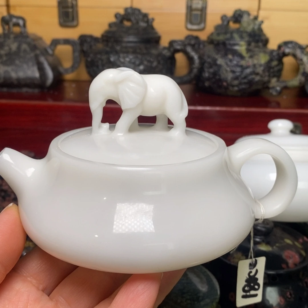 川白料吉象如意壶180cc