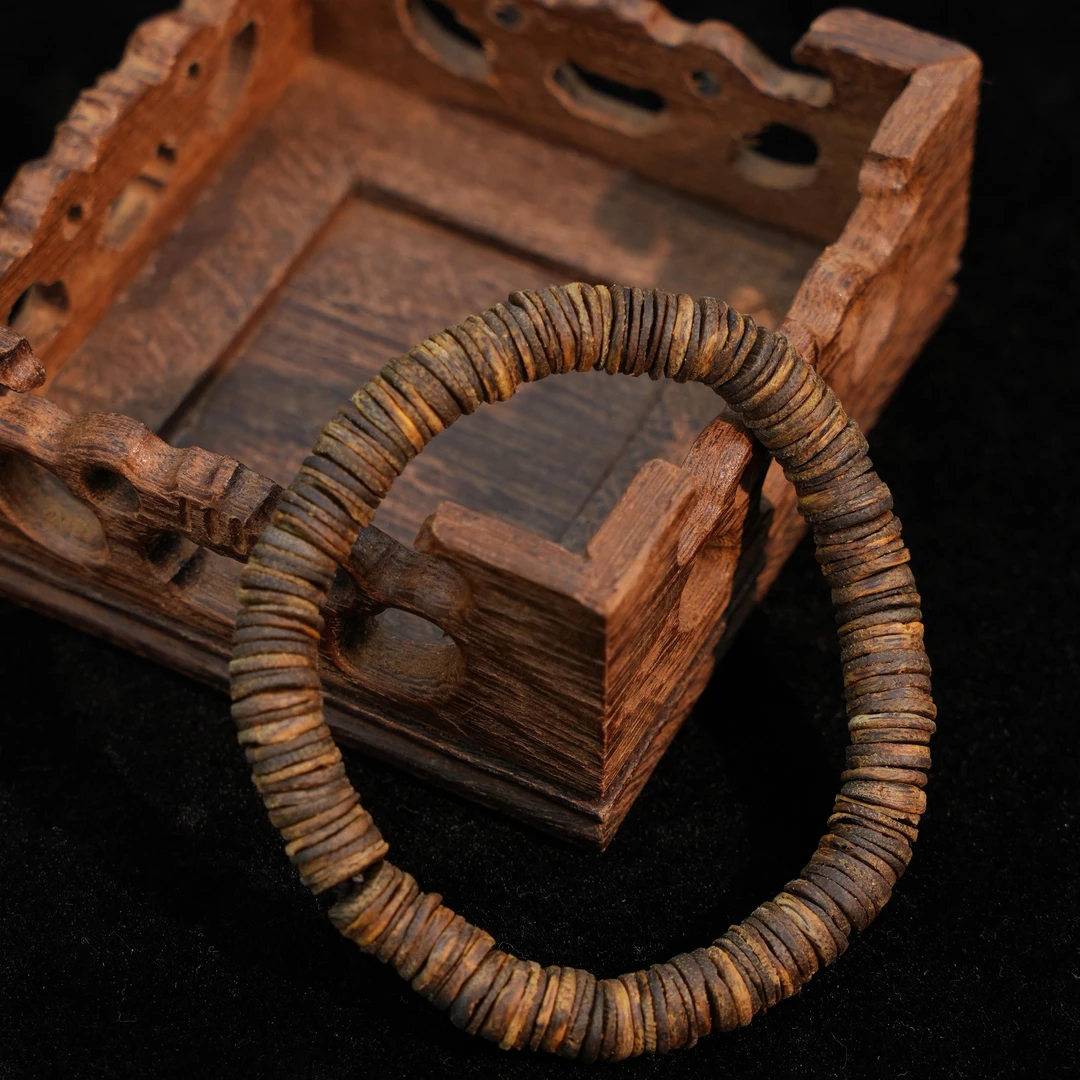 沉香片珠单圈【8mm/8g+/沉水】海南莺歌绿棋楠（多样性发一）