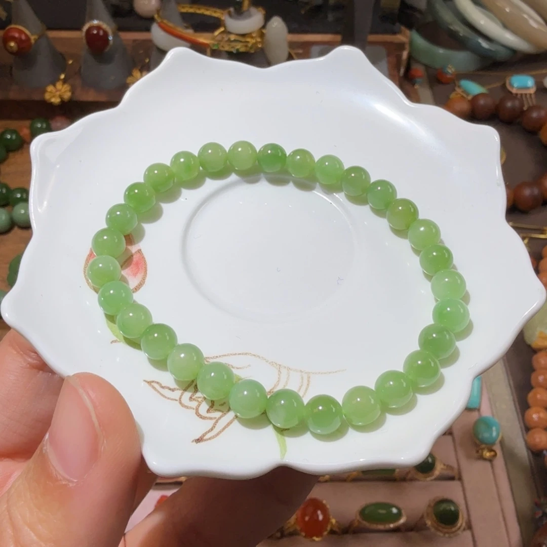 和田玉（碧玉）未镶嵌手串