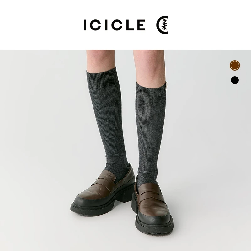 【纳帕牛皮】ICICLE之禾厚底乐福鞋单鞋1468