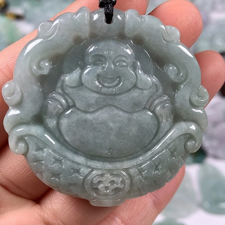 颈饰未镶嵌翡翠笑佛福利