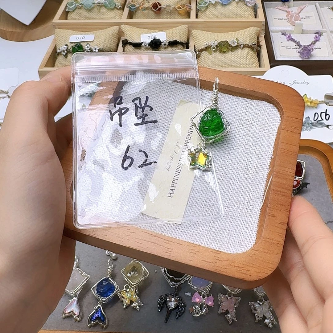 石英石纯铜锡合金纯铜吊坠62